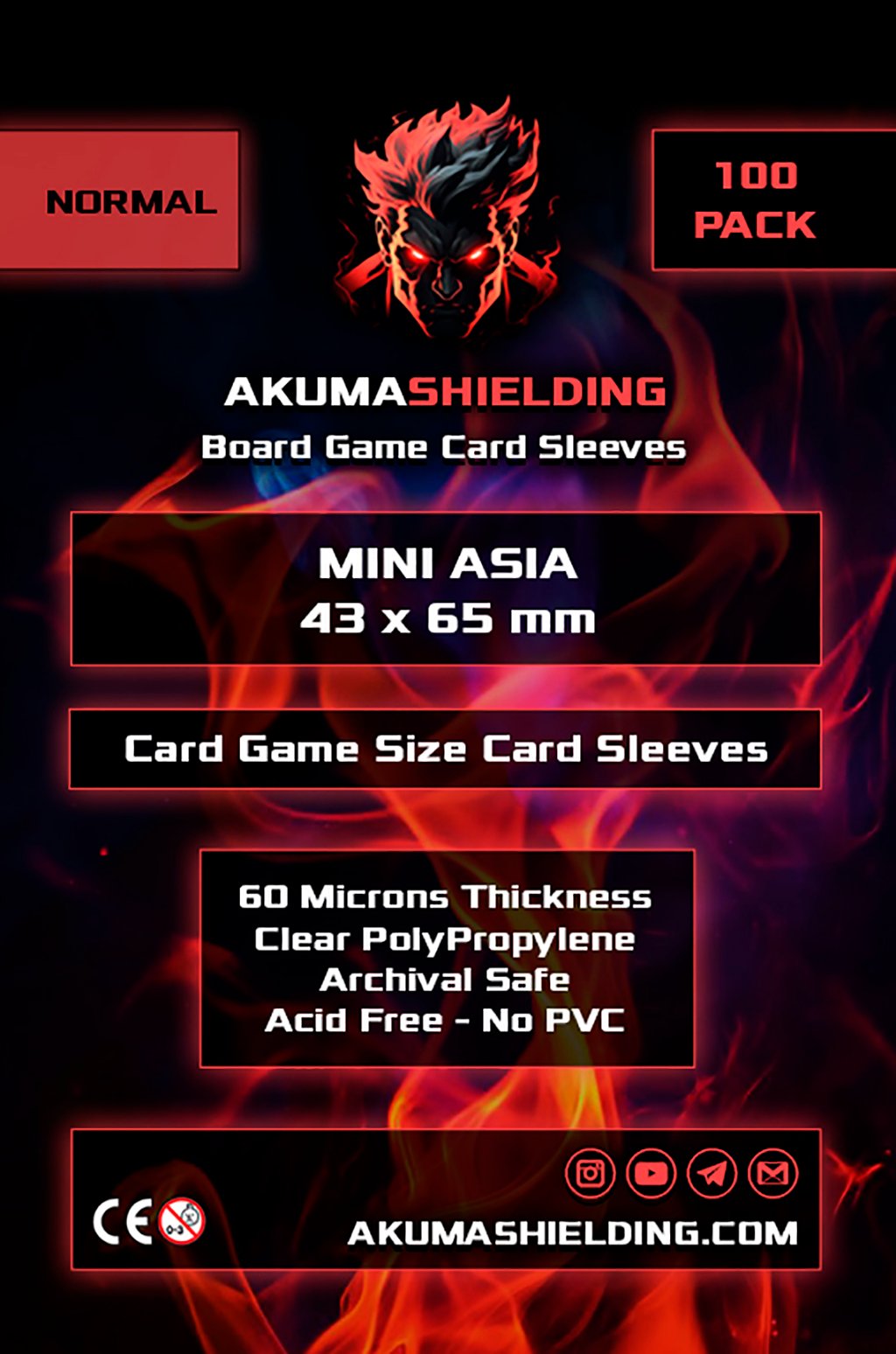 Akuma – Normal – Mini Asia 43x65mm – 60 Microns